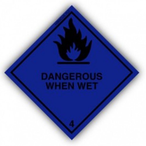 Class 4.3 - Dangerous when wet