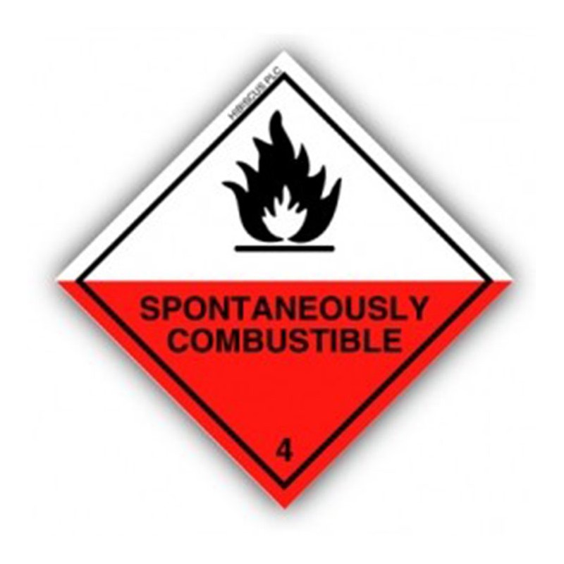 Class 4.2 - Substances liable to spontaneous combustion