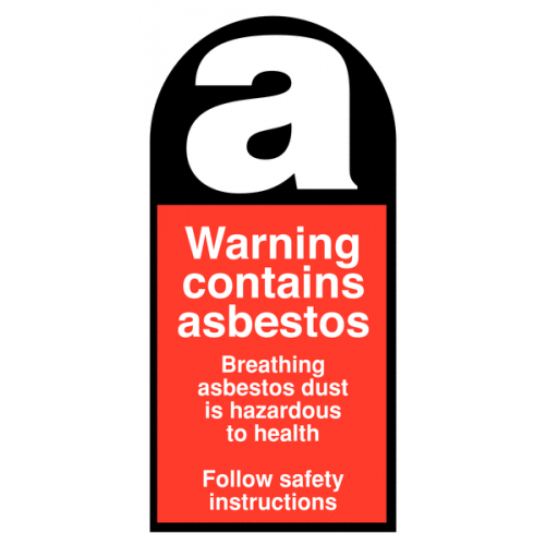 Asbestos labels
